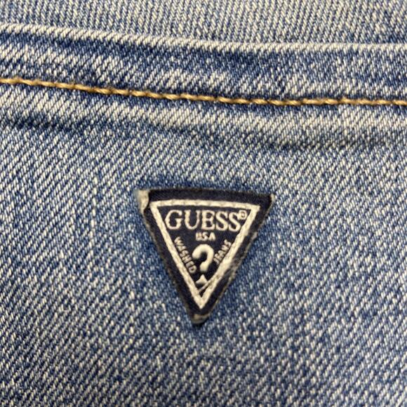 Guess Low Rise Jegging Maxine Fit Cropped Jeans Women's Size 27 Blue Denim - Picture 10 of 14